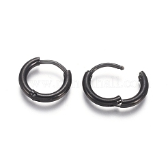 304 Stainless Steel Huggie Hoop Earrings&nbsp;EJEW-F111A-13mm-B