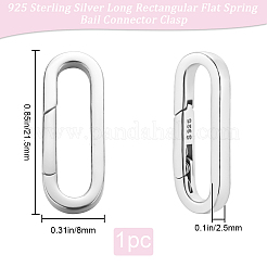 1Pc 925 Sterling Silver Spring Gate Rings&nbsp;FIND-BBC0003-39