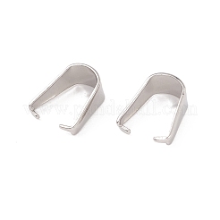 変色しない304ステンレススチール製スナップオンベイル  ステンレス鋼色  12.5x6mm  ピン：1mm&nbsp;STAS-P307-12P