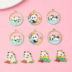 10Pcs 5 Style Alloy Enamel Pendants&nbsp;ENAM-YW0003-76