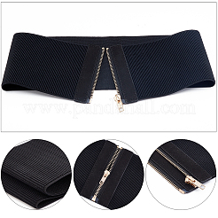 PU Leather Wide Elastic Corset Belts&nbsp;AJEW-WH0248-16C