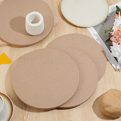 MDF Wood Round Boards&nbsp;TOOL-WH0059-076B