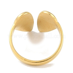 Ion Plating(IP) 304 Stainless Steel Enamel Wing Cuff Finger Rings&nbsp;RJEW-L107-084G-01