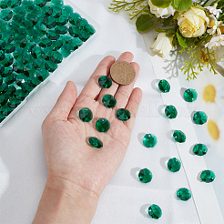 120Pcs Electroplate Glass Links Connectors&nbsp;GLAA-SP0001-73A