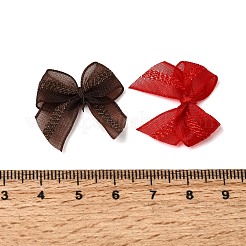 ポリエステル製リボン縫い付け装飾アクセサリー  クラフト作りのdiyジュエリー用  ミックスカラー  25x25x2.5mm  50個/袋&nbsp;DIY-C085-08