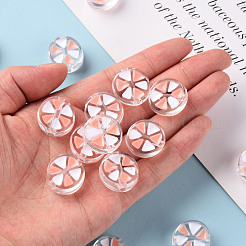 Transparent Enamel Acrylic Beads&nbsp;TACR-S155-005C