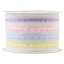 ポリエステルリボン  花のギフト包装や衣装の装飾に  カラフル  1-5/8インチ（40mm）  約10.00ヤード（9.14m）/ロール&nbsp;OCOR-WH20018-36A