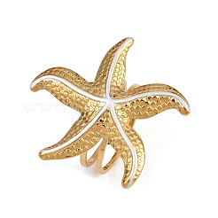 304 Stainless Steel Open Cuff Rings for Women&nbsp;RJEW-A081-02A-G