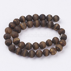 Tibetan Style dZi Beads&nbsp;G-G039-10mm-M