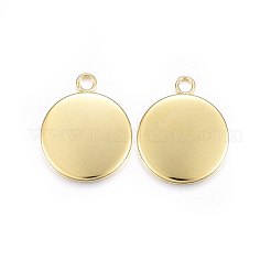 304 Stainless Steel Pendant Cabochon Settings&nbsp;STAS-P210-06G