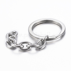 Tarnish Resistant Polishing 304 Stainless Steel Split Key Rings&nbsp;STAS-H558-33P