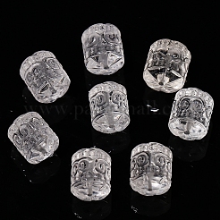 Natural Quartz Crystal Carved Beads&nbsp;PW-WG41041-01