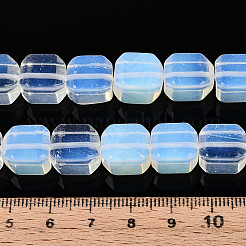 オパールビーズ連売り  キューブ  11~12.5x9.5~10.5x9.5~10.5mm  穴：0.7mm  約33個/連  14.76~15.75インチ（37.5~40cm）&nbsp;G-N353-03A-08