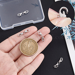 スターリングシルバーのロブスタークロウ留め金4個925個  プラチナ  16mm&nbsp;STER-GA0001-44P