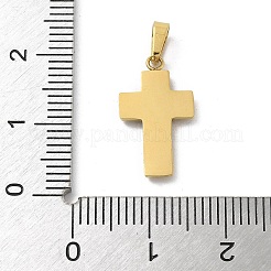 Ion Plating(IP) 304 Stainless Steel Micro Pave Cubic Zirconia Pendants&nbsp;STAS-Z107-08G-15