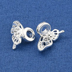 Brass Cubic Zirconia Beads&nbsp;KKB-L215-023S