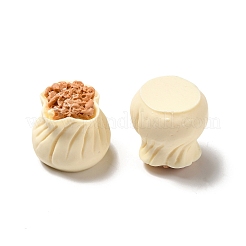 不透明樹脂模造食品デコデンカボション  もち米団子  トウモロコシの穂の黄色  21.5x22mm&nbsp;RESI-B015-17