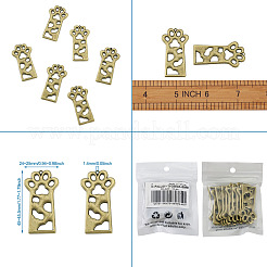 Open Back Bezel Pendants&nbsp;X-PALLOY-TAC0010-08AB