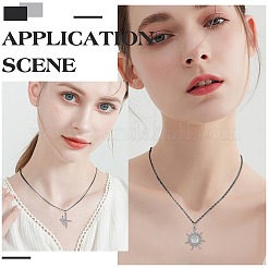 20Pcs 304 Stainless Steel Flat Cable Chain Necklaces Set&nbsp;NJEW-SC0001-28