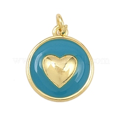 Brass Enamel Pendants&nbsp;KK-L251-02G