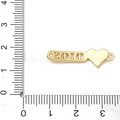 Brass Connector Charms&nbsp;KK-CBAE532-01M-G