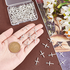 100PCS Cross Tibetan Style Alloy Pendants&nbsp;TIBEP-UN0001-10