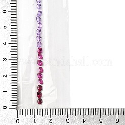 46 個のキュービックジルコニアカボション  多面カット  オーバル  グレード5 A  後ろ向き  ミックスカラー  4x3x2mm&nbsp;CU-F002-01A