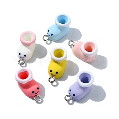 50Pcs Opaque Resin Pendants&nbsp;RESI-CJ0004-45