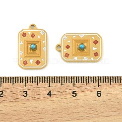 304 Stainless Steel Enamel Pendants&nbsp;STAS-H251-03B-01