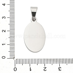 304 Stainless Steel Stamping Blank Tag Pendants&nbsp;STAS-H333-02P