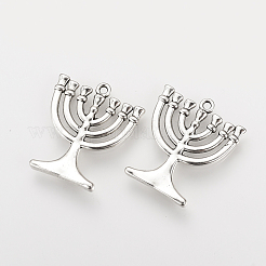 Tibetan Style Alloy Pendants&nbsp;TIBEP-Q078-41AS-NR