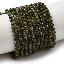 Natural Green Tourmaline Beads Strands&nbsp;X-G-L653-B03-3mm
