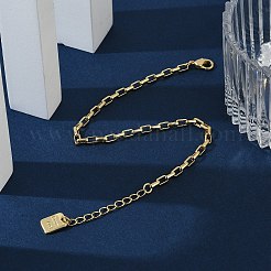 Brass Box Chain Bracelets&nbsp;BJEW-H537-03G