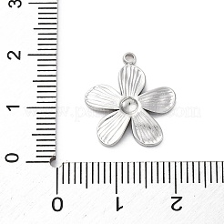 304 Stainless Steel Pendants&nbsp;STAS-S163-08B-P