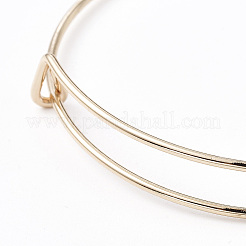 調節可能な鉄のバングル作り  ライトゴールド  2-1/2インチ〜2-7/8インチ（6.5~7.4cm）&nbsp;LS-MAK-TAC0001-01KCG