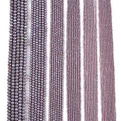 Electroplate Opaque Solid Color Glass Beads Strands&nbsp;LS-EGLA-A044-P1mm-L13