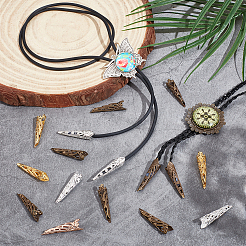 40Pcs 4 Colors Brass Bead Cone&nbsp;KK-NB0003-80