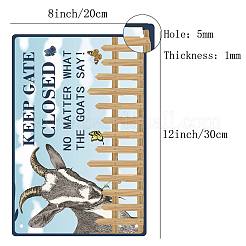 単語ヴィンテージ金属鉄サインポスターと長方形  家の壁の装飾のため  200x300x2.2mm&nbsp;AJEW-WH0157-262