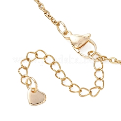 Two Tone 304 Stainless Steel Column Link Chain Pendant Necklaces&nbsp;NJEW-JN05935