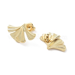 Ion Plating(IP) 304 Stainless Steel Stud Earrings&nbsp;X-EJEW-P258-14G