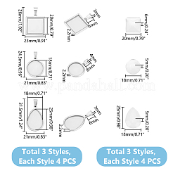 DIY Blank Pendant Making Kit&nbsp;DIY-UN0005-41