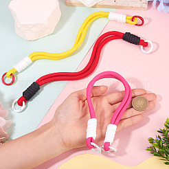 3Pcs 3 Colors Polyester Cord Phone Hand Strap Chains&nbsp;AJEW-TA0002-62B