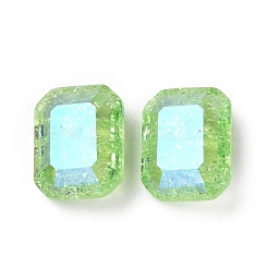 Crackle Moonlight Style Glass Rhinestone Cabochons&nbsp;RGLA-J018-B-214IO