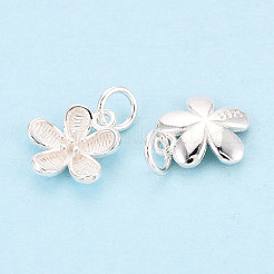 925 Sterling Silver Flower Charms&nbsp;STER-T009-06S