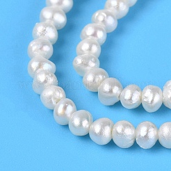 Natural Baroque Keshi Pearl Cultured Freshwater Pearl Beads Strands&nbsp;X-PEAR-N013-02J