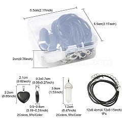 DIY Stone Pendant Necklace Making Kit&nbsp;DIY-YW0007-14