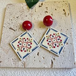 Acrylic Stud Dangle Earrings for Women&nbsp;WG21048-01