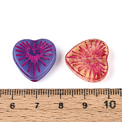 Baking Paint Transparent Glass Beads&nbsp;DGLA-N018-12