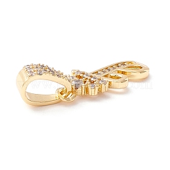 Eco-Friendly Brass Micro Pave Cubic Zirconia Pendants&nbsp;KK-K265-01G-T
