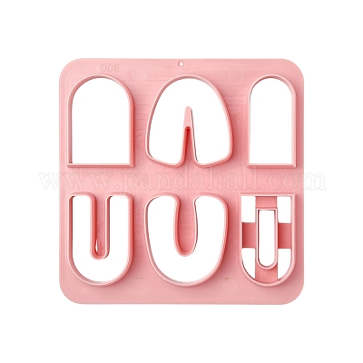 腹筋クッキーカッター  アーチ  ピンク  100x100mm&nbsp;BAKE-YW0001-004-1